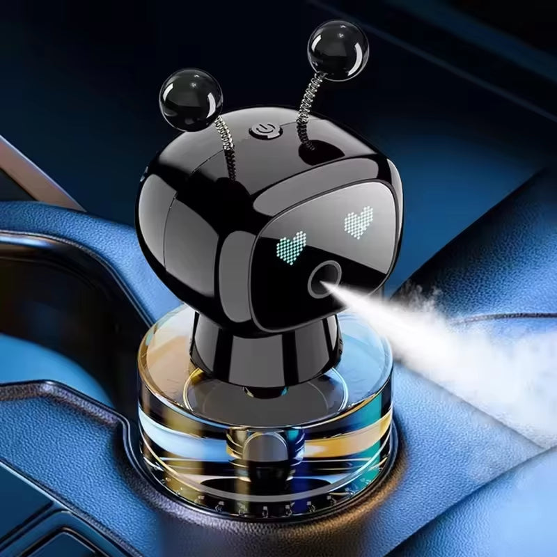 Car Air Freshener AI Rechargeable Car Aroma Diffuser Smart Eyes 4 Levels of Adjustable Intelligent Car Diffuser Air Freshener
