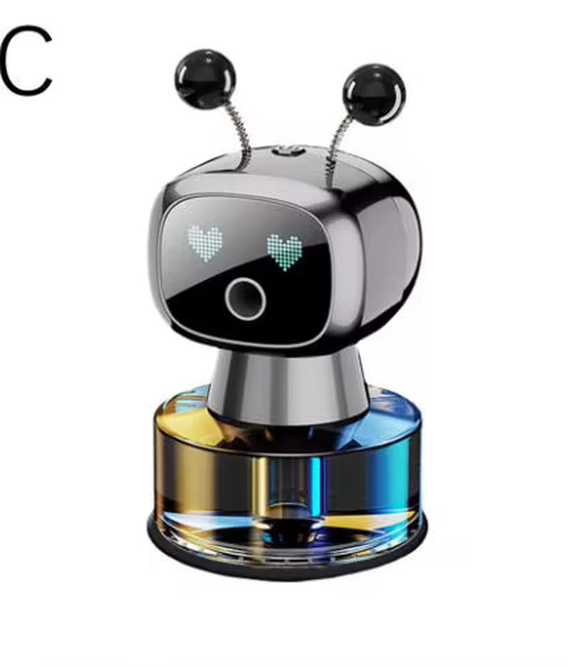 Car Air Freshener AI Rechargeable Car Aroma Diffuser Smart Eyes 4 Levels of Adjustable Intelligent Car Diffuser Air Freshener
