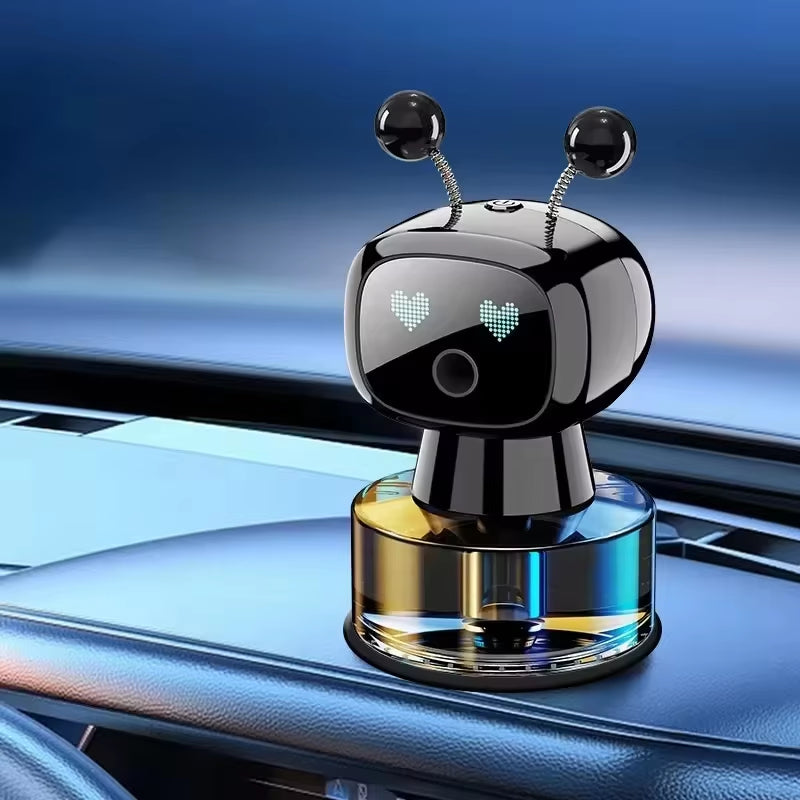Car Air Freshener AI Rechargeable Car Aroma Diffuser Smart Eyes 4 Levels of Adjustable Intelligent Car Diffuser Air Freshener