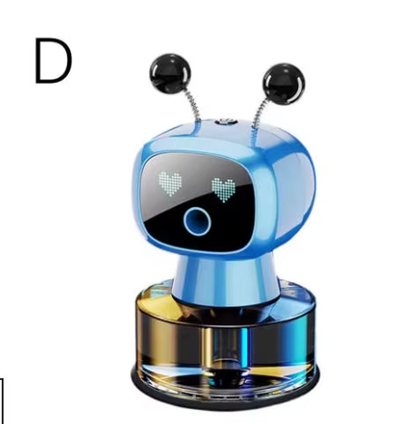 Car Air Freshener AI Rechargeable Car Aroma Diffuser Smart Eyes 4 Levels of Adjustable Intelligent Car Diffuser Air Freshener