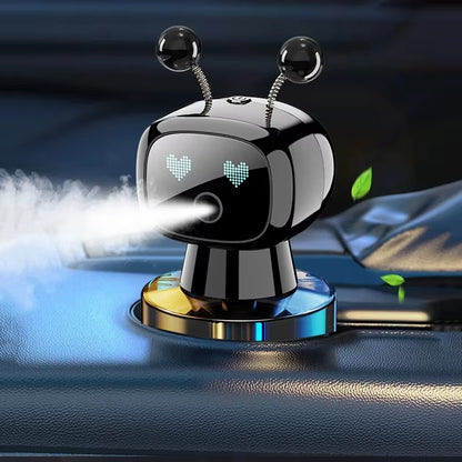 Car Air Freshener AI Rechargeable Car Aroma Diffuser Smart Eyes 4 Levels of Adjustable Intelligent Car Diffuser Air Freshener